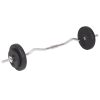 Workout Bench with Weight Rack Barbell and Dumbbell Set – 90 kg