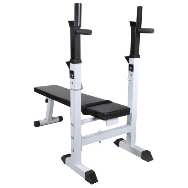 Workout Bench with Weight Rack Barbell and Dumbbell Set – 90 kg