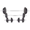 Workout Bench with Weight Rack Barbell and Dumbbell Set – 90 kg