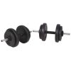 Workout Bench with Weight Rack Barbell and Dumbbell Set – 90 kg