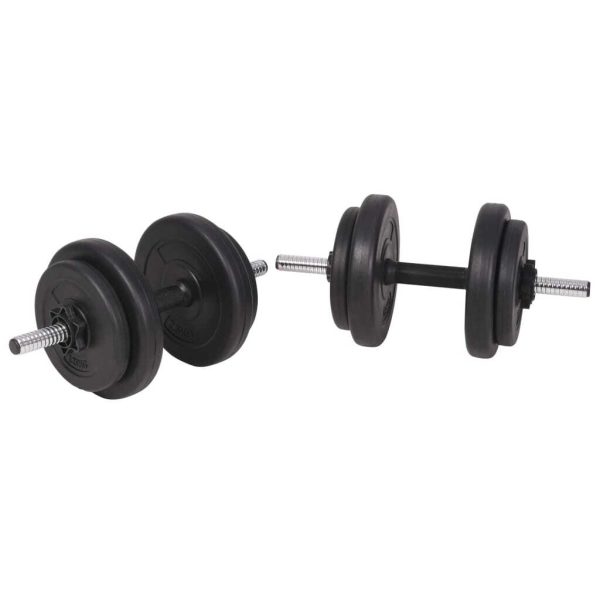 Workout Bench with Weight Rack Barbell and Dumbbell Set – 90 kg