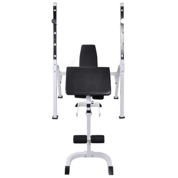 Workout Bench with Weight Rack Barbell and Dumbbell Set – 90 kg
