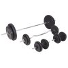 Workout Bench with Weight Rack Barbell and Dumbbell Set – 90 kg