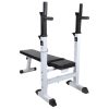 Workout Bench with Weight Rack Barbell and Dumbbell Set – 120 kg