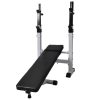 Workout Bench with Weight Rack Barbell and Dumbbell Set – 120 kg