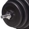 Workout Bench with Weight Rack Barbell and Dumbbell Set – 120 kg