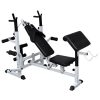 Weight Bench with Weight Rack&Barbell and Dumbbell Set – 120 kg