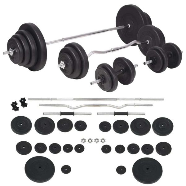 Weight Bench with Weight Rack&Barbell and Dumbbell Set – 120 kg