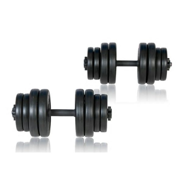 ergonomic dumbbell set – 2×15 kg
