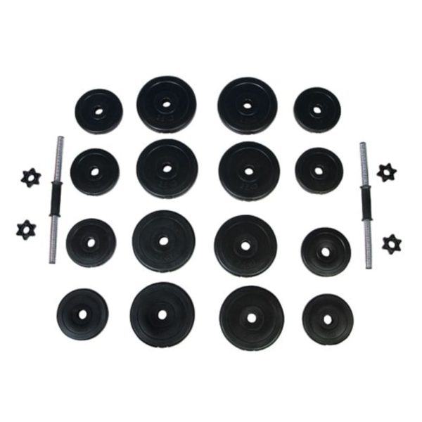 ergonomic dumbbell set – 2×15 kg