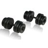 ergonomic dumbbell set – 2×15 kg