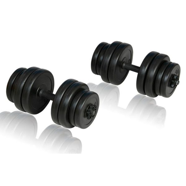 ergonomic dumbbell set – 2×15 kg
