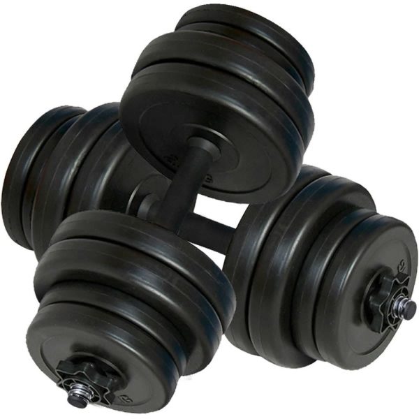 ergonomic dumbbell set – 2×15 kg
