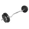 Curl Barbell with Plates – Curl bar, 30 KG