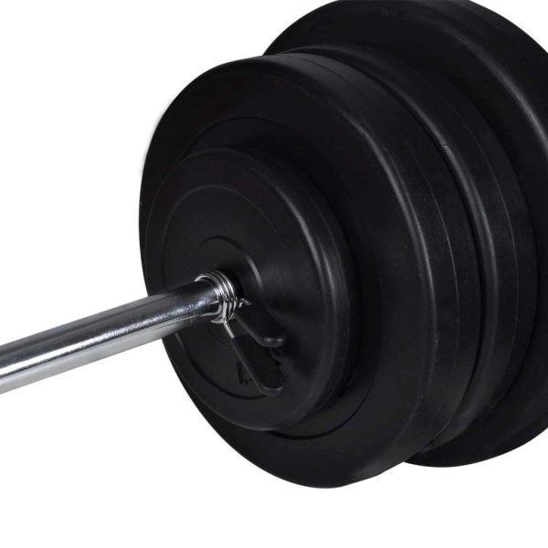 Barbell + Dumbbell Set – Straight bar, 60.5 kg