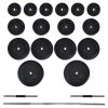 Barbell + Dumbbell Set – Straight bar, 60.5 kg