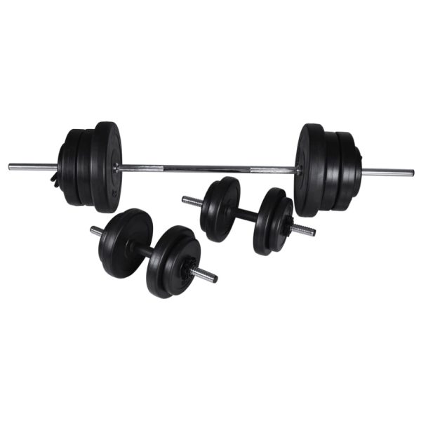Barbell + Dumbbell Set – Straight bar, 60.5 kg