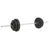 Barbell + Dumbbell Set – 2×7.5 kg + 2×5 kg + 2×1.25 kg