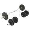 Barbell + Dumbbell Set – Curl bar, 30 KG