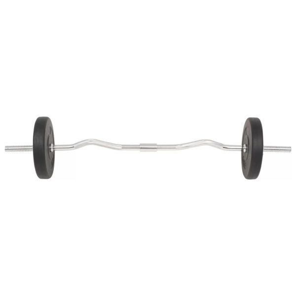 Barbell + Dumbbell Set – Curl bar, 30 KG