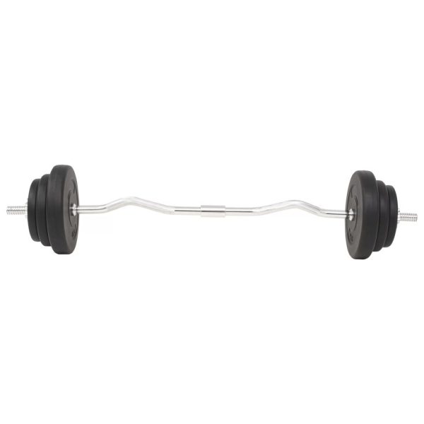 Barbell + Dumbbell Set – Curl bar, 30 KG