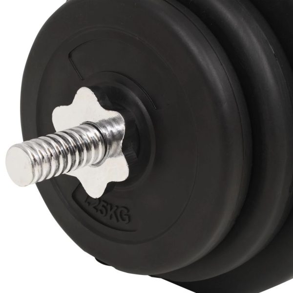 Barbell + Dumbbell Set – Curl bar, 30 KG