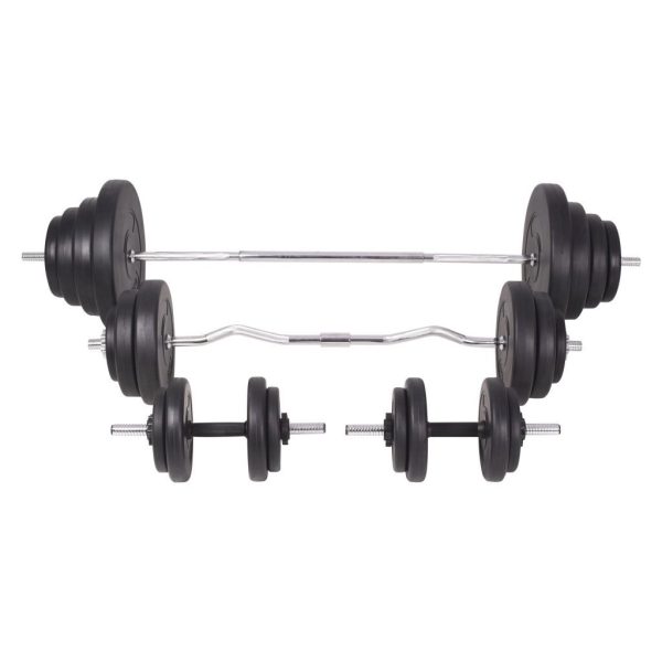 Versatile Barbell and Dumbbell Set – 120 kg