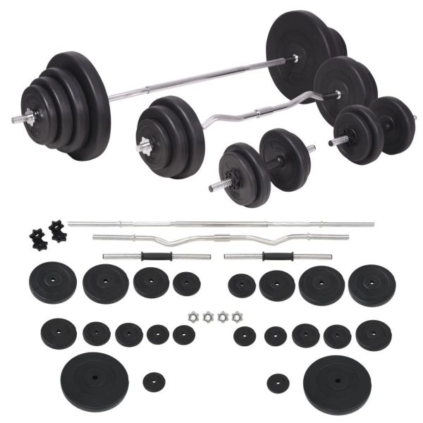 Versatile Barbell and Dumbbell Set – 120 kg