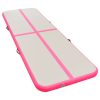 Inflatable Gymnastics Mat with Pump PVC – 300x100x10 cm, Pink