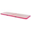 Inflatable Gymnastics Mat with Pump PVC – 300x100x10 cm, Pink
