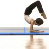 Inflatable Gymnastics Mat with Pump PVC – 600x100x10 cm, Blue