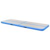 Inflatable Gymnastics Mat with Pump PVC – 600x100x10 cm, Blue