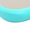 Inflatable Gymnastics Mat with Pump PVC – 600x100x10 cm, Green
