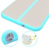 Inflatable Gymnastics Mat with Pump PVC – 600x100x10 cm, Green