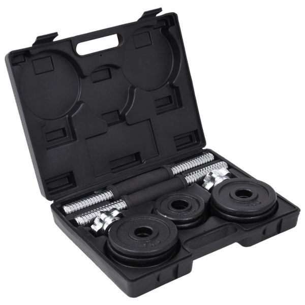 Dumbbell Set Cast Iron – with case, 15 KG