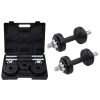 Dumbbell Set Cast Iron – with case, 15 KG