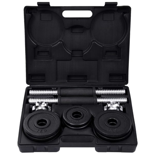 Dumbbell Set Cast Iron – with case, 15 KG