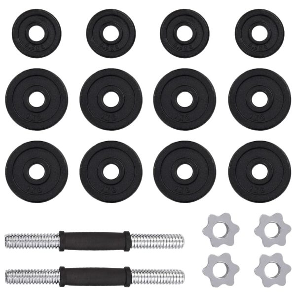 Dumbbell Set Cast Iron – with case, 15 KG