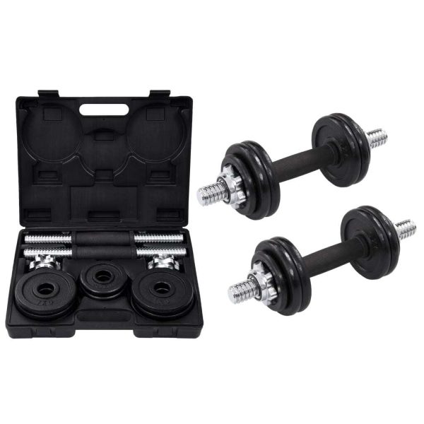 Dumbbell Set Cast Iron – with case, 15 KG