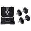 Dumbbell Set Cast Iron – with case, 20 KG