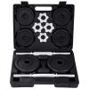 Dumbbell Set Cast Iron – with case, 20 KG