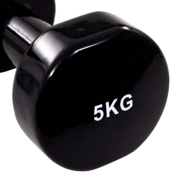 Dumbbell 2 pcs Cast Iron – Black – 2X5 Kg