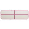 Inflatable Gymnastics Mat with Pump PVC – 400x100x20 cm, Pink