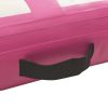 Inflatable Gymnastics Mat with Pump PVC – 400x100x20 cm, Pink
