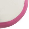 Inflatable Gymnastics Mat with Pump PVC – 400x100x20 cm, Pink