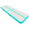 Inflatable Gymnastics Mat with Pump PVC – 400x100x20 cm, Green