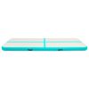 Inflatable Gymnastics Mat with Pump PVC – 400x100x20 cm, Green