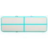 Inflatable Gymnastics Mat with Pump PVC – 400x100x20 cm, Green