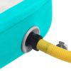 Inflatable Gymnastics Mat with Pump PVC – 400x100x20 cm, Green