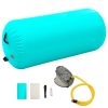 Inflatable Gymnastic Roll with Pump PVC – 120×75 cm, Green